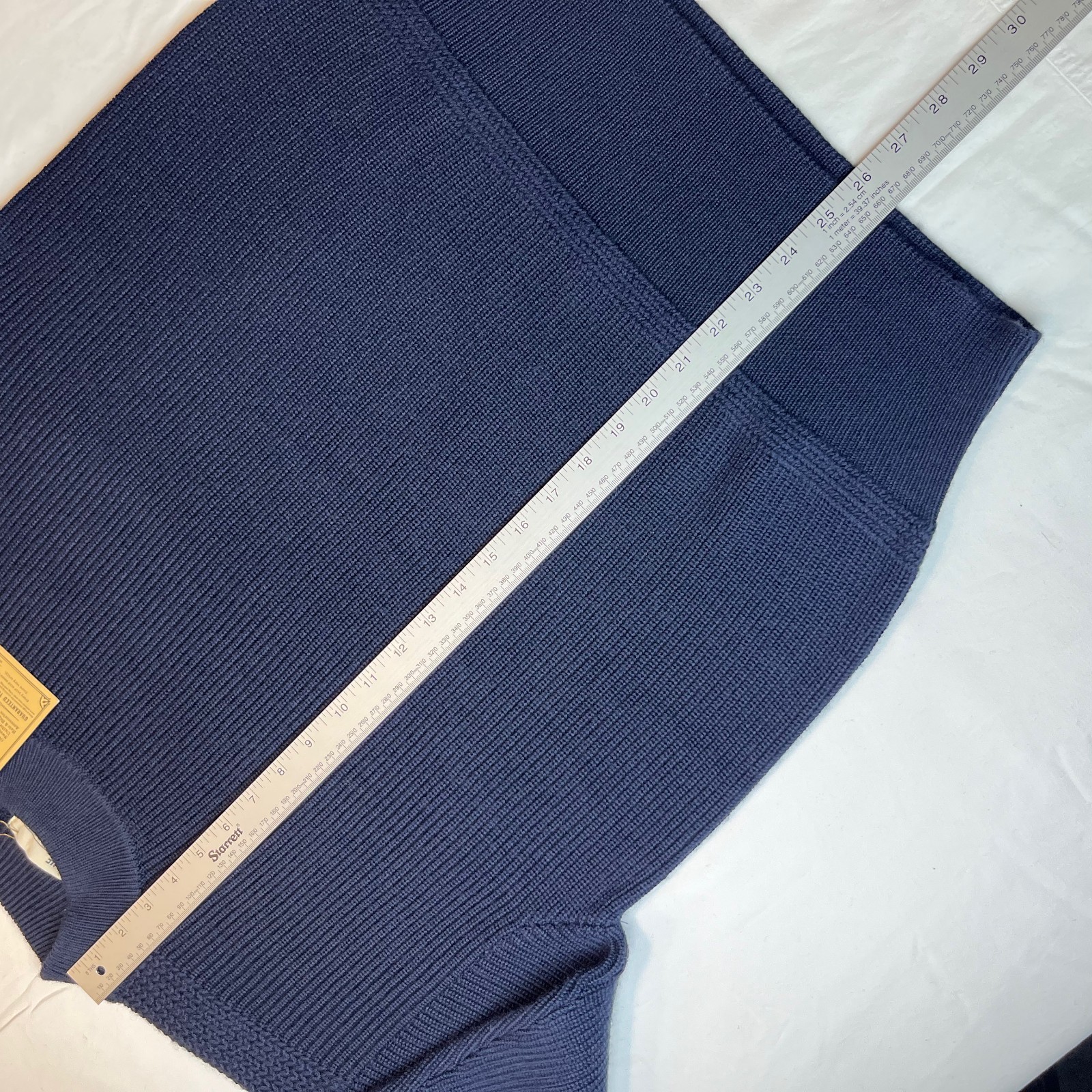 Bronson USN Winter Wool Sweater Pre War Model Knit Sweater Heavy Size 40 – Navy