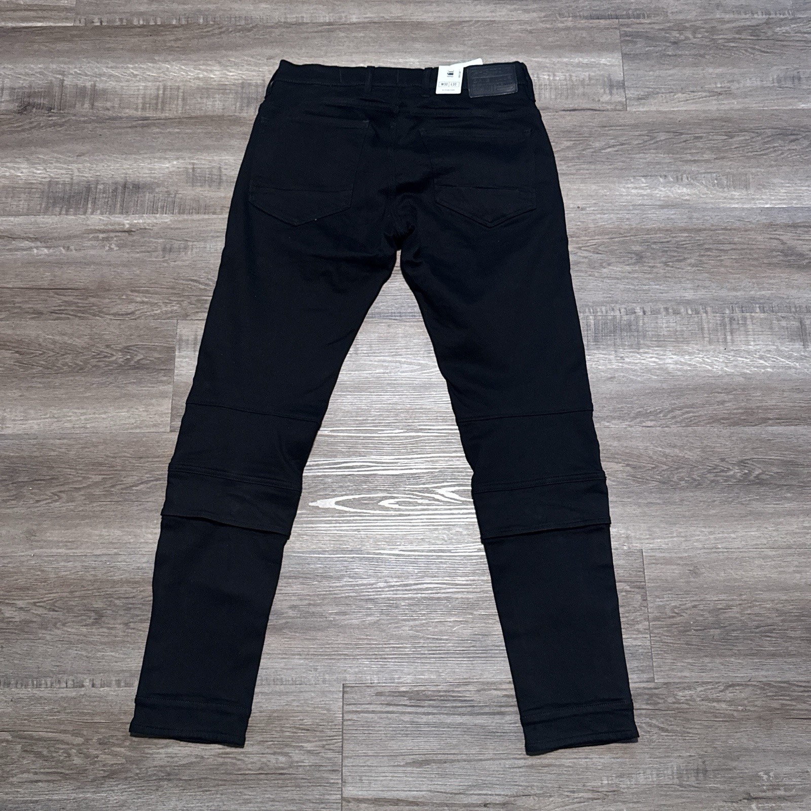 G-Star Raw Airblaze 3D Skinny Black Multi Pocket Moto Cargo Jeans Mens 32×32 NEW