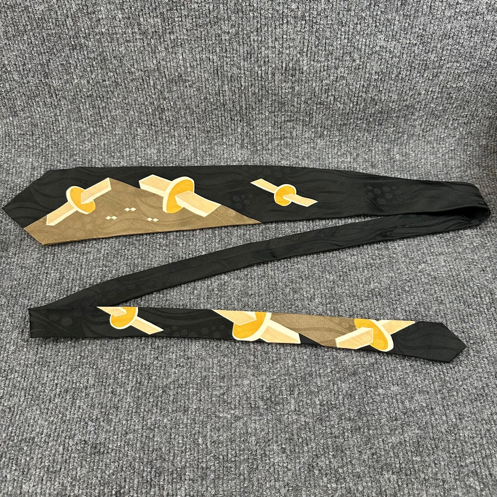 Vtg Men’s 1950’s MCM Atomic Era Silk Neck Tie Post War Japan Made Rockabilly Tie
