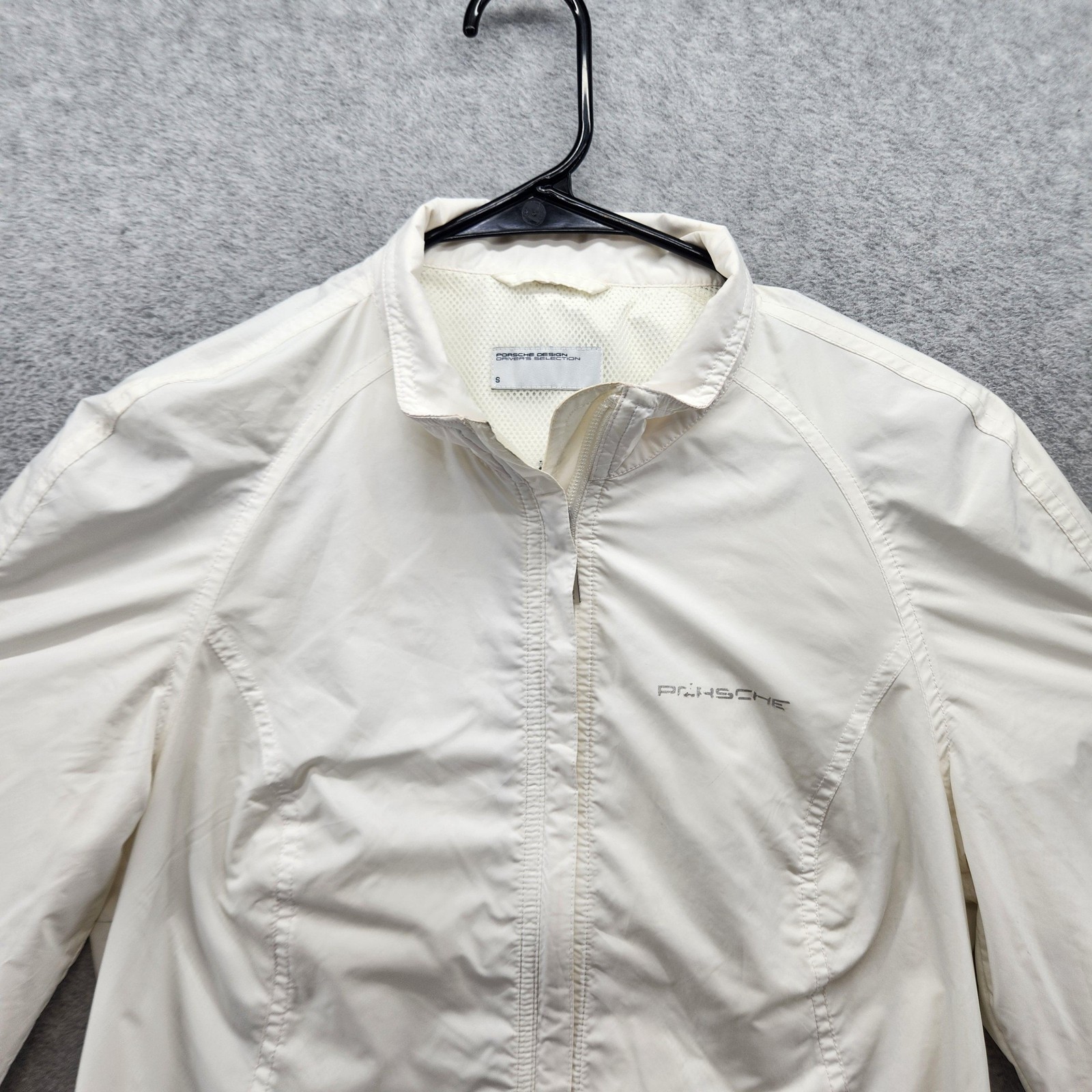 Porsche Design Drivers Selection Jacket Womens Small White Windbreaker Zip