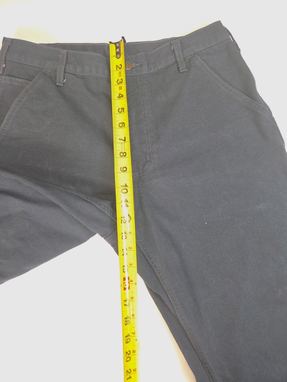 Carhartt Men’s Navy Canvas Carpenter Cargo Pants B11 MDT Original Fit EUC