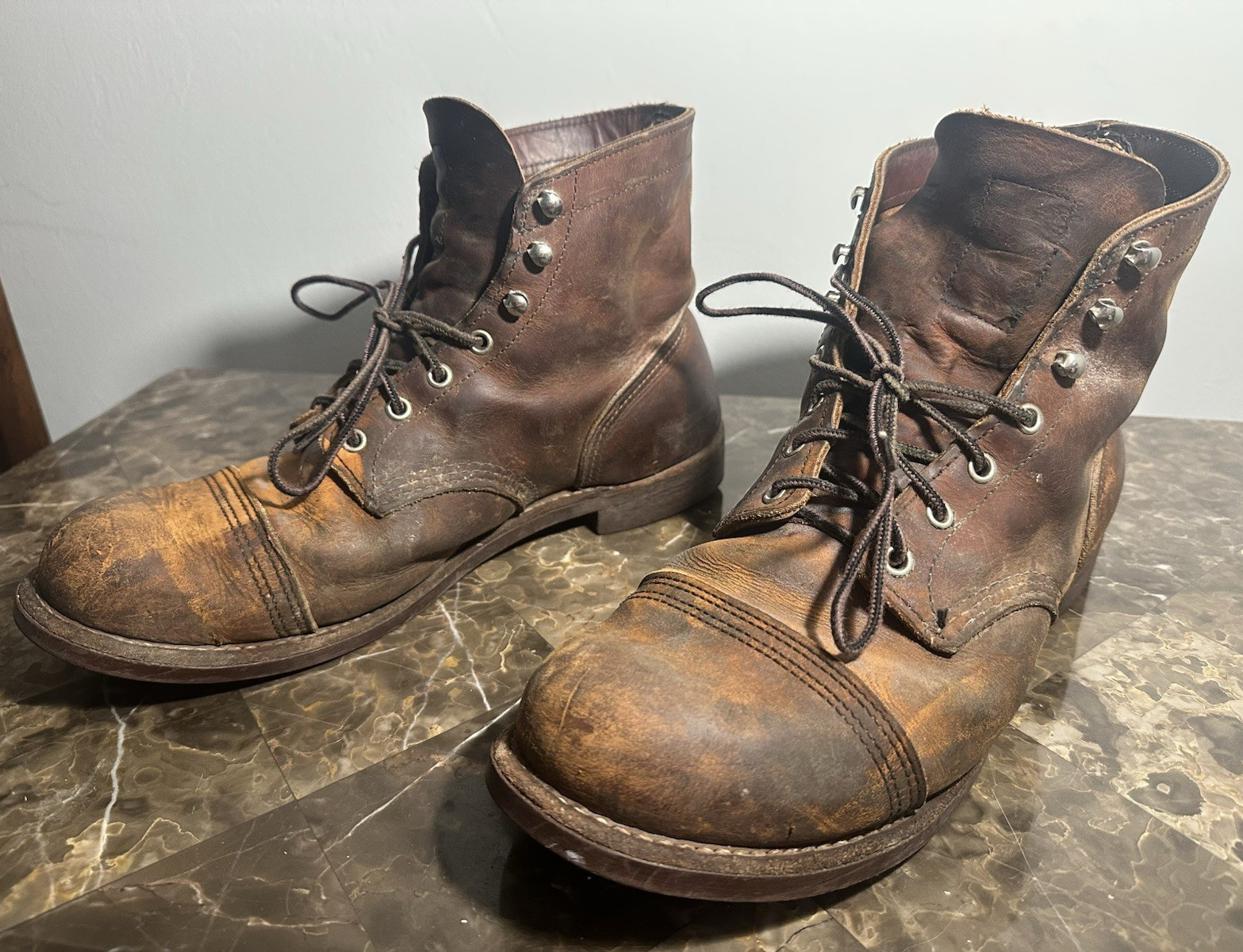 Red Wing Iron Ranger Men’s Rare Brown Leather Boots US 11.5
