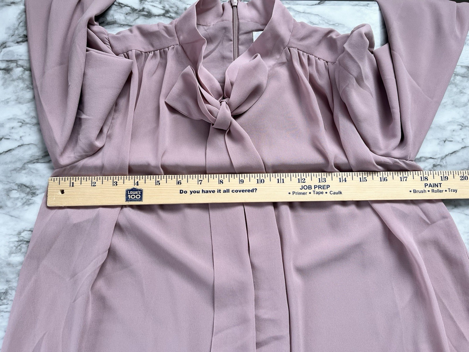 Dainty Jewells Blushing Beauty Blouse Modest Chiffon Lined XS
