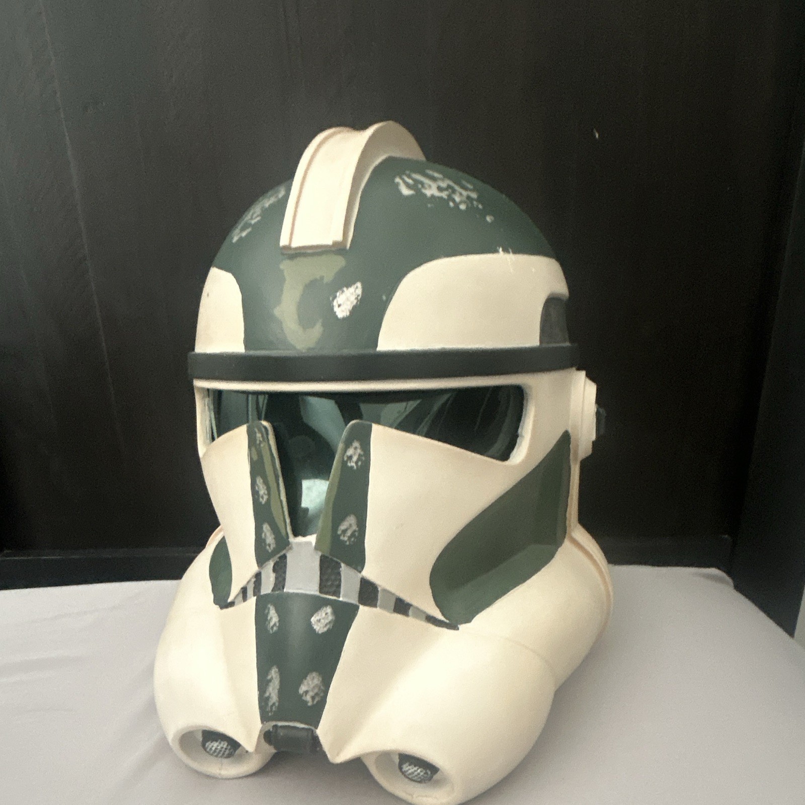 Star Wars Clone Trooper Full Face Helmet Mask, Green/White, Adult Unisex