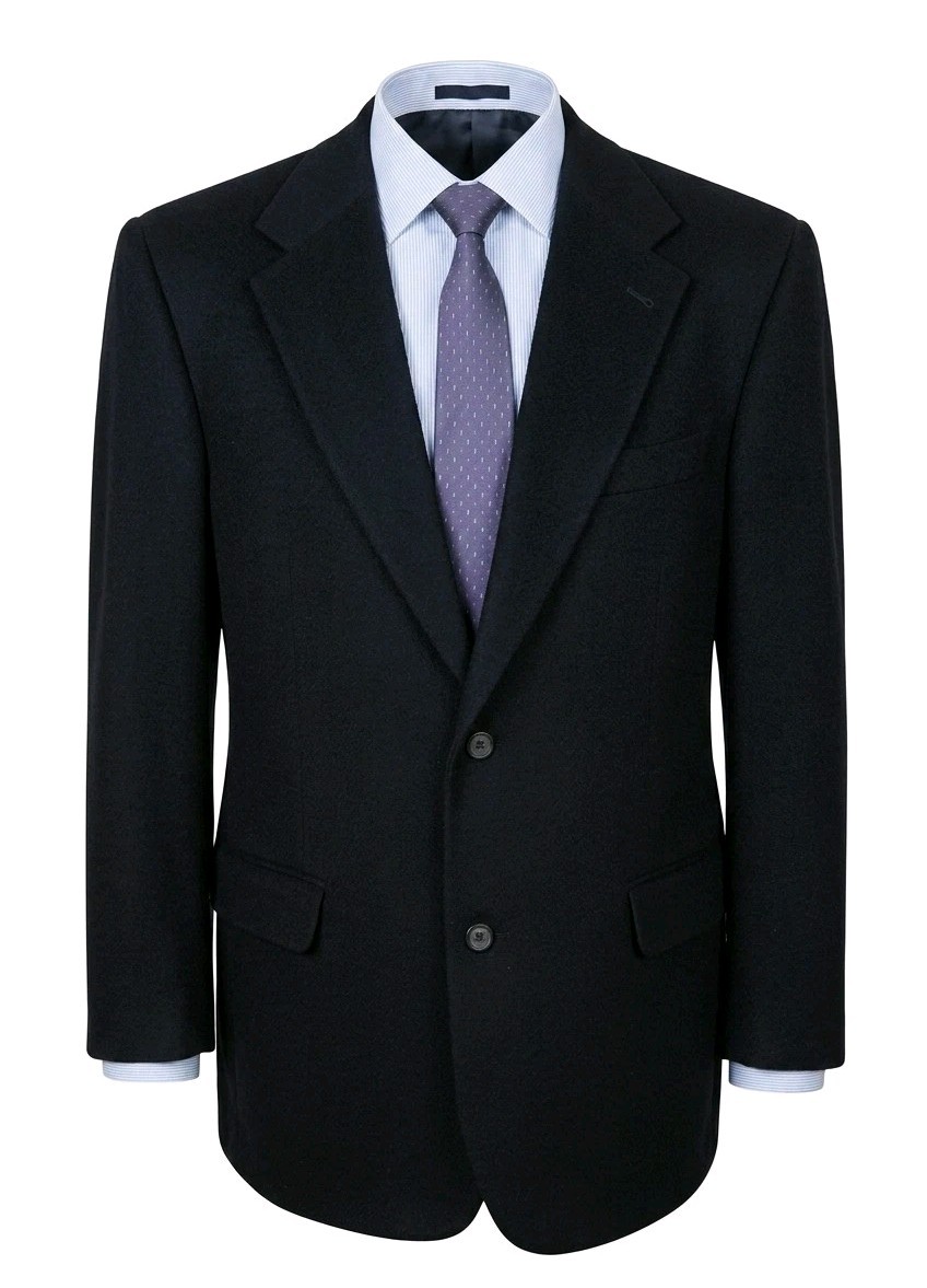 Tailors Row By Deansgate Blazer Mens 42 Black Pure Camel Hair Sport Coat Jacket