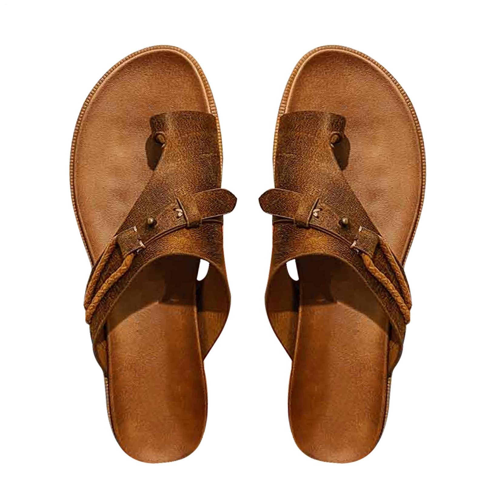 Women’s Retro Orthopedic Sandals Bunion Correction Slippers Toe Rings Flat Shoes