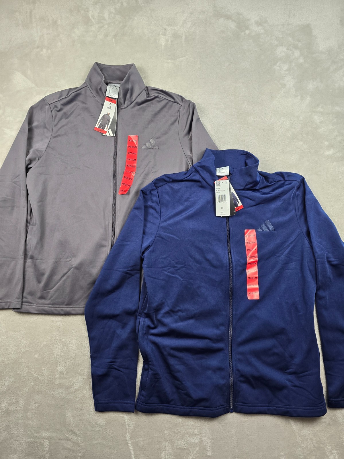 Adidas Tricot Track Jacket Mens Full Zip Athletic Recycled Poly Pick Color Size