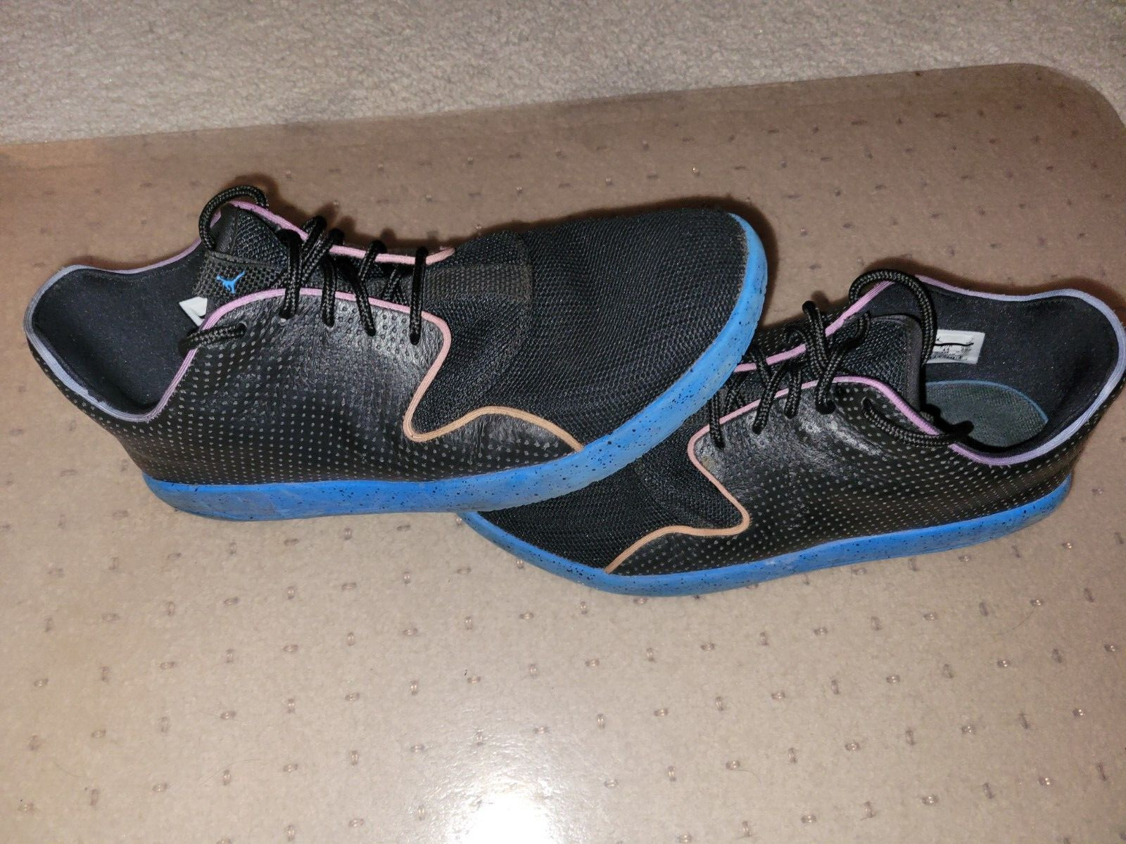 NIKE Air Jordan Eclipse Black Photo Blue Basketball Shoes 724010-029 Size 10