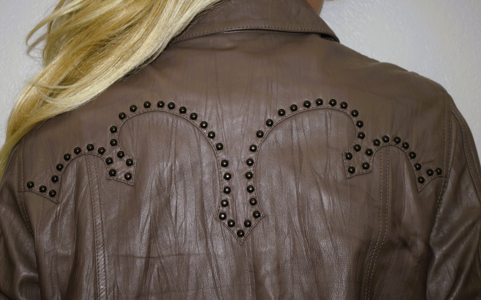 DOUBLE D RANCH Daughtry Leather Shirt Jacket Large