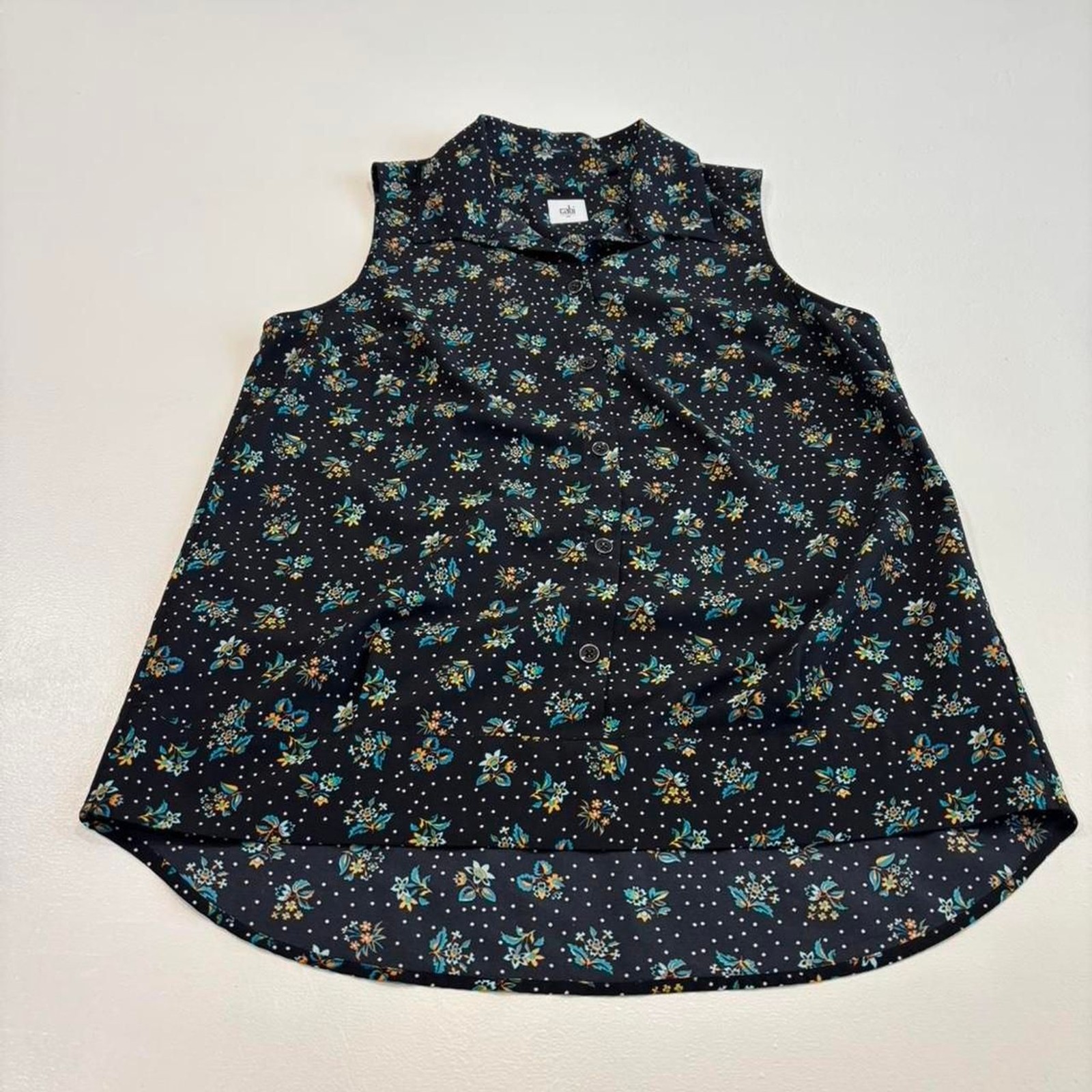 Cabi Women’s Sleeveless Floral Shirt Size M