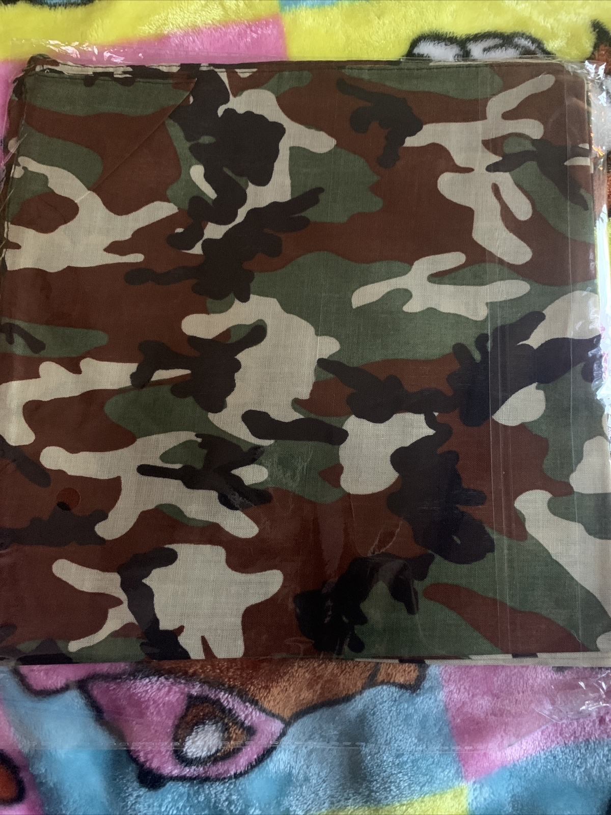 Pack Of 3 Bandana 100% Cotton Camouflage Print Double Sided Scarf/Head /Neck.