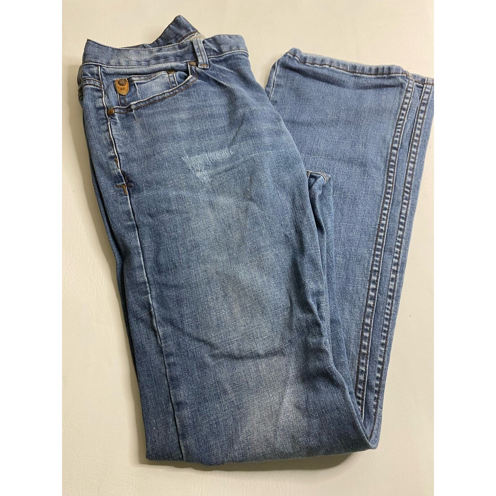 Meep Shine Mens Blue Jeans 32×34 Slim Boot