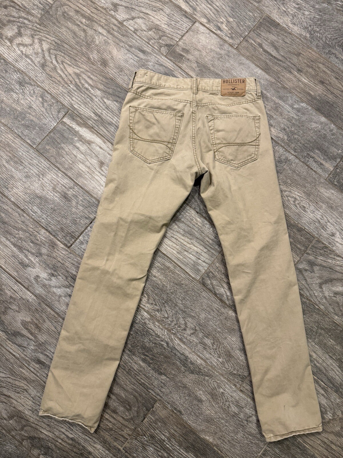 Hollister Men’s Jeans khaki W29 X L32 Button Fly 29 X 32