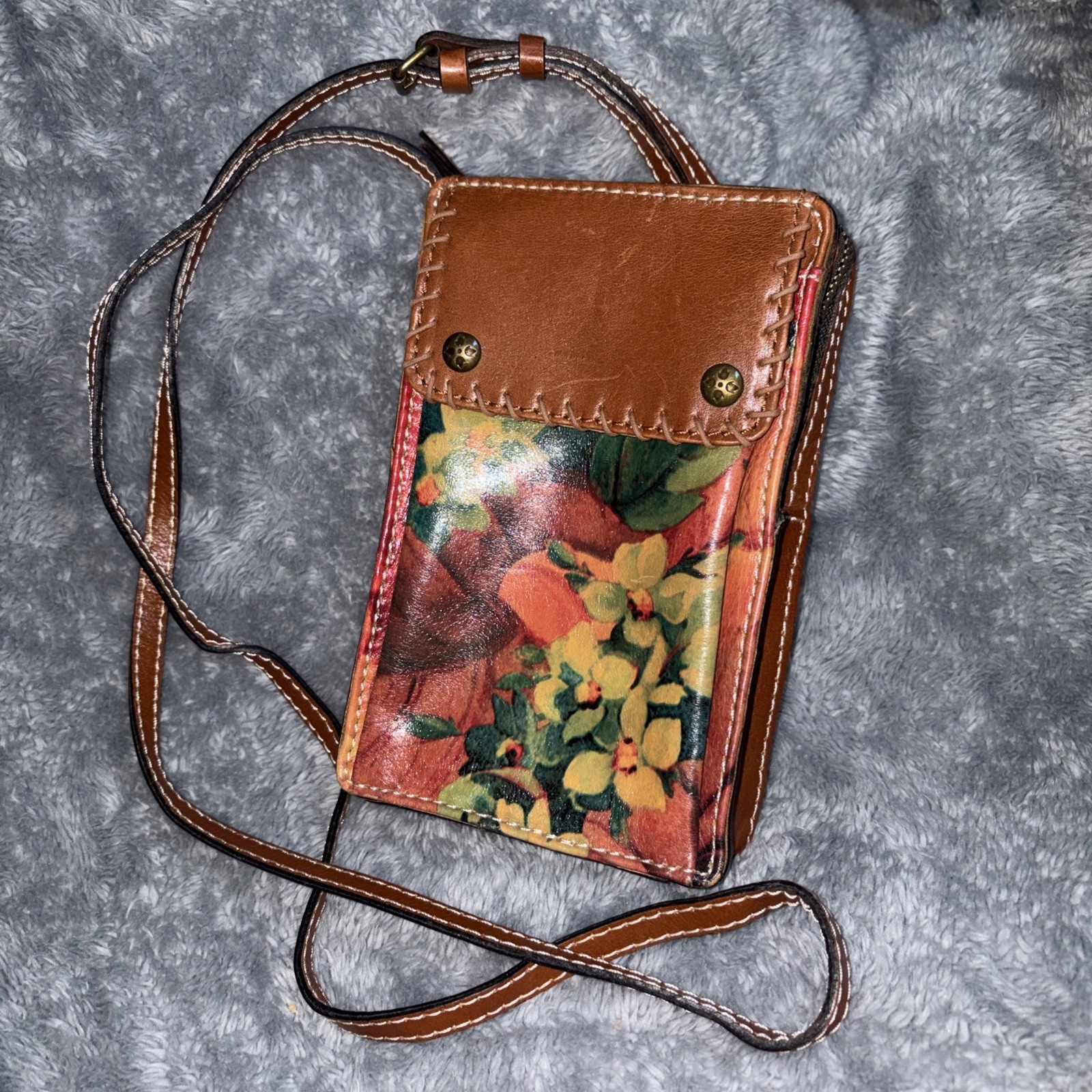Patricia Nash Marinella Floral Wristlet Phone Shoulder Crossbody Bag Adjustable