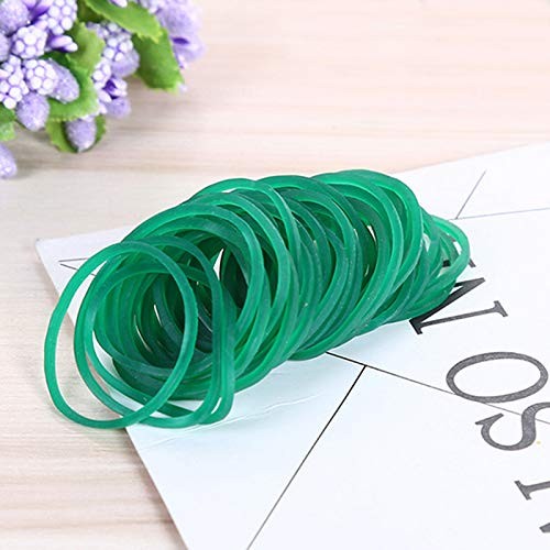 AMUU Rubber Bands 500pcs Green 1inch Small Rubber Bands for Hair 2.5cm Rubber