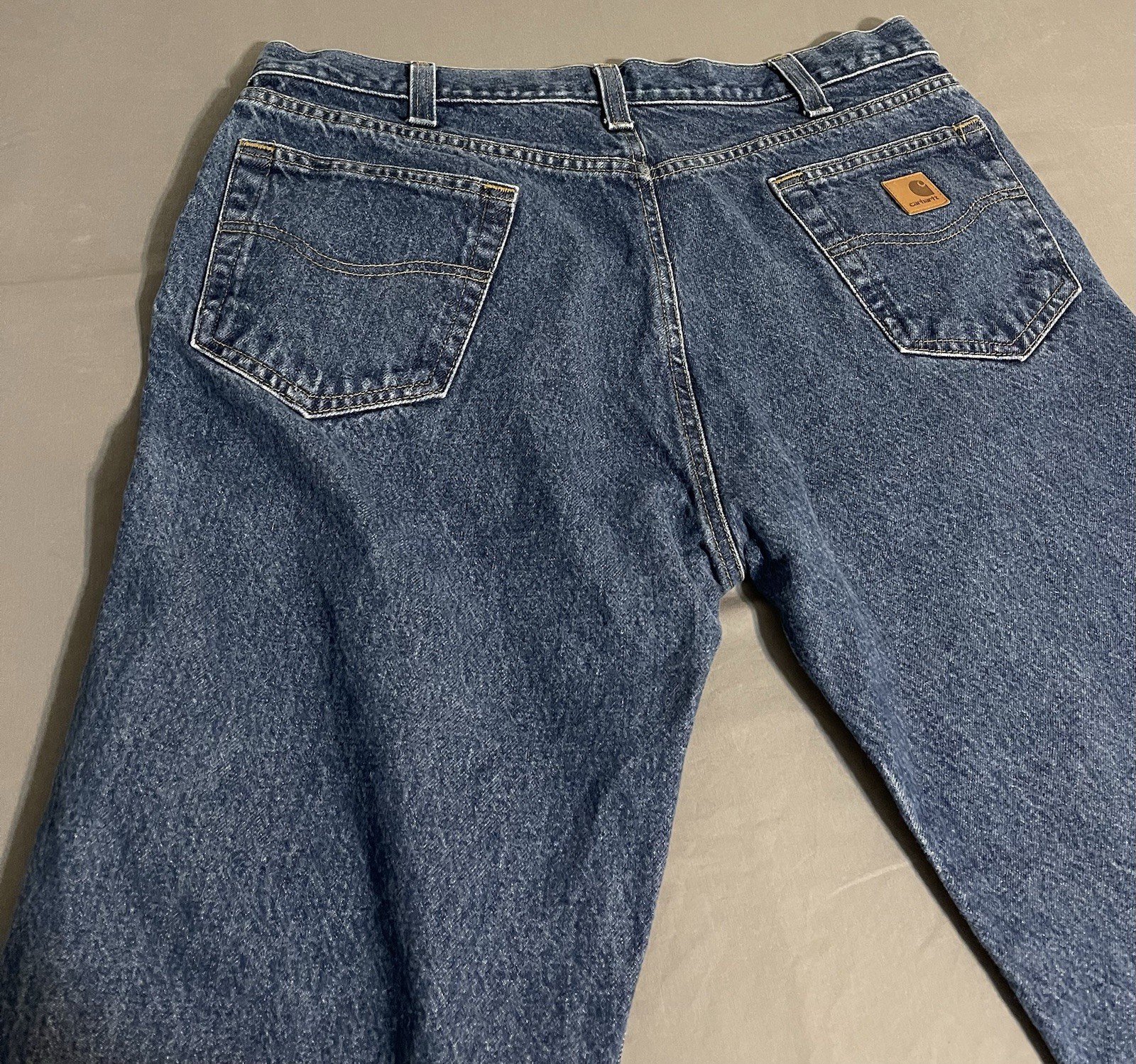 Carhartt B460 DVB Relaxed Fit Jeans Mens 38×30 Blue Denim Excellent Condition
