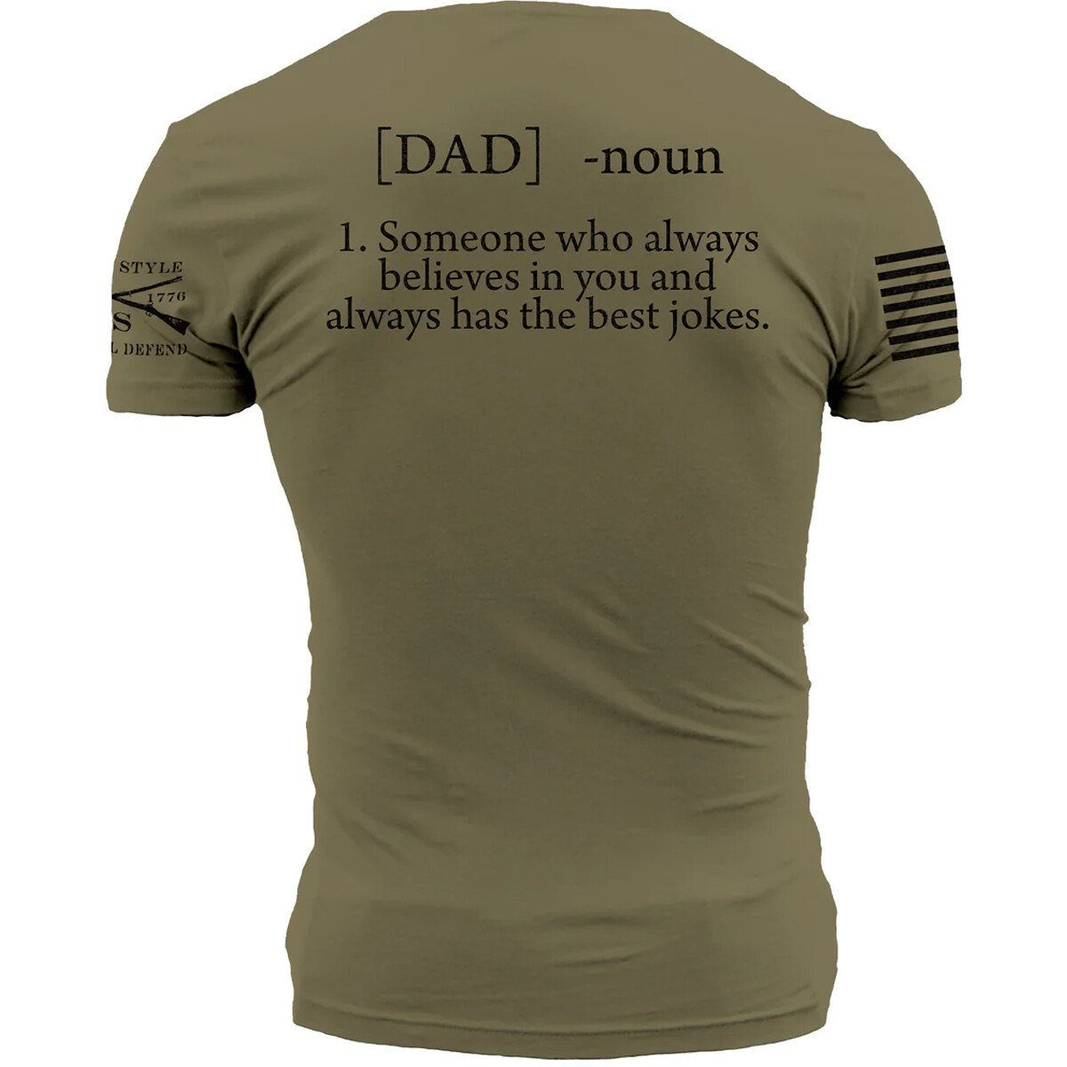 Grunt Style Dad Defined T-Shirt – Military Green/Black