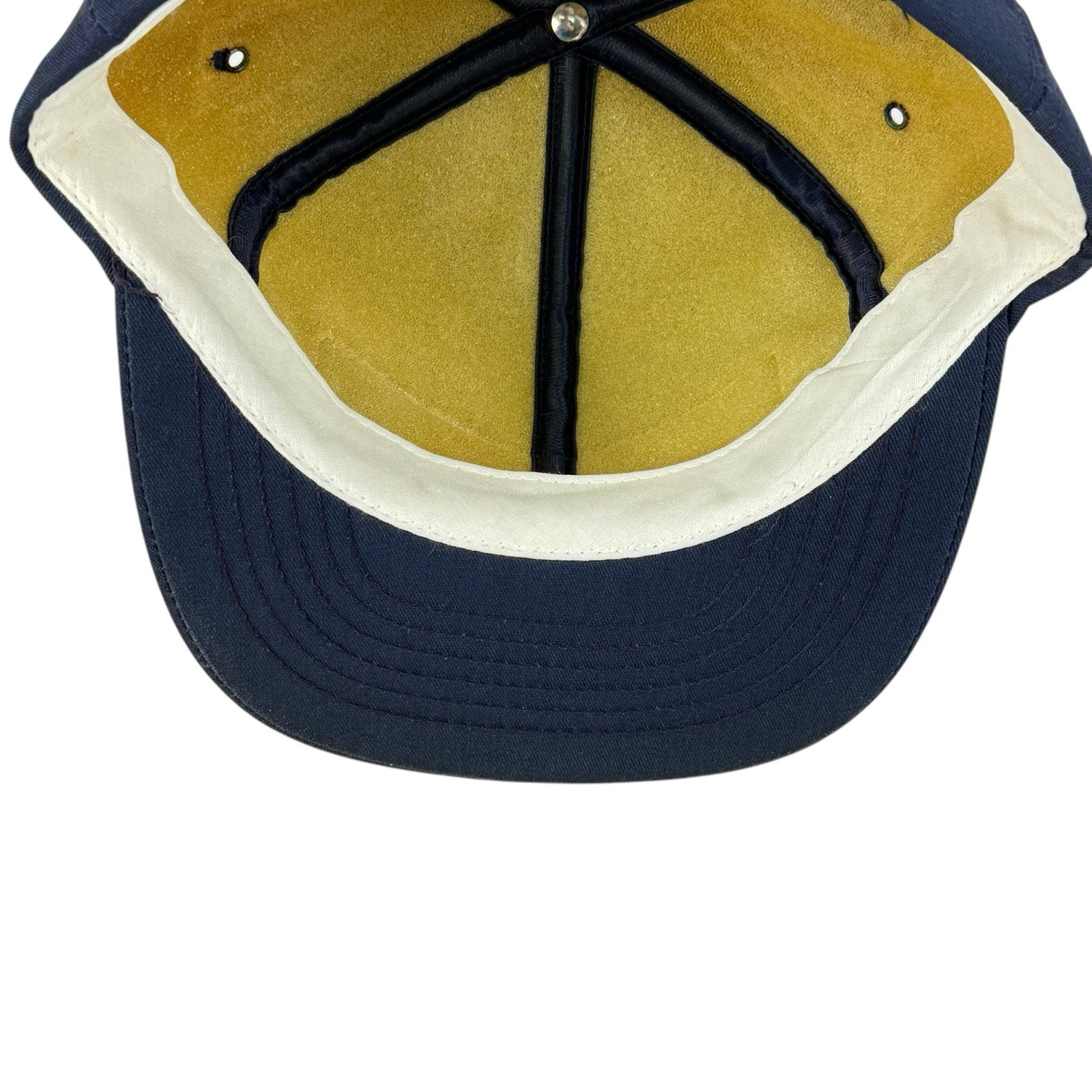 Vintage Goodyear Racing Snapback Hat Navy Patch Logo Swingster Scrambled Eggs