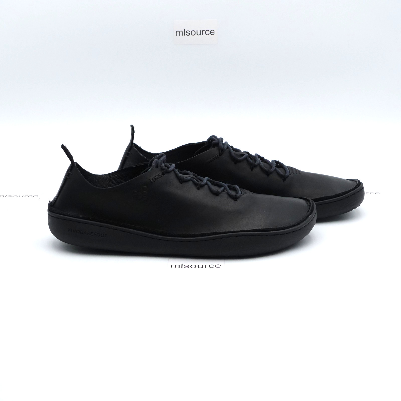 Vivobarefoot Sensus Moc Men’s Lace Up Leather Barefoot Shoes 309680-01 Obsidian
