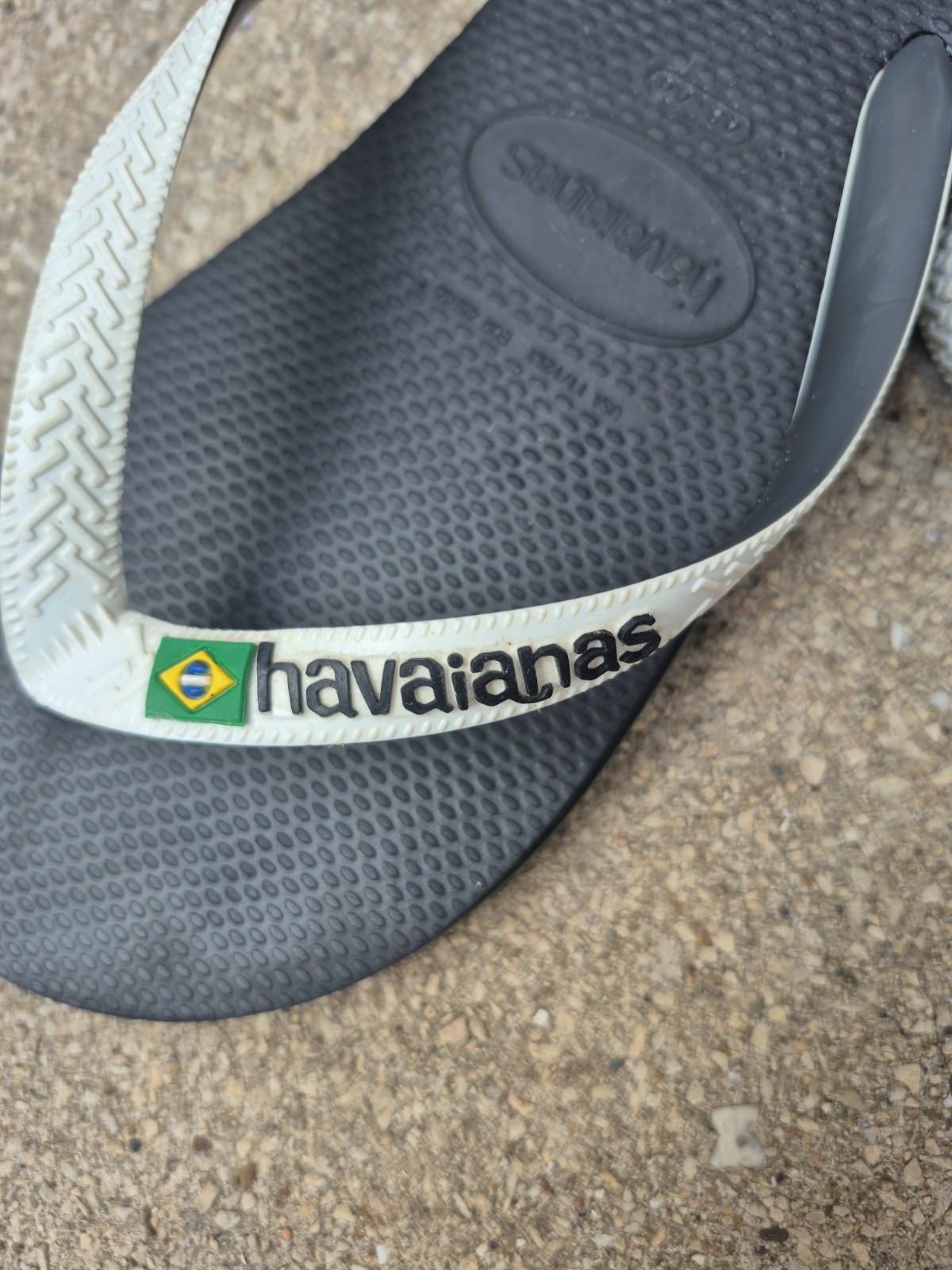 Havaianas Brazil Logo Flip Flops Men’s 11-12 Rubber Sandals Brazilian Flag