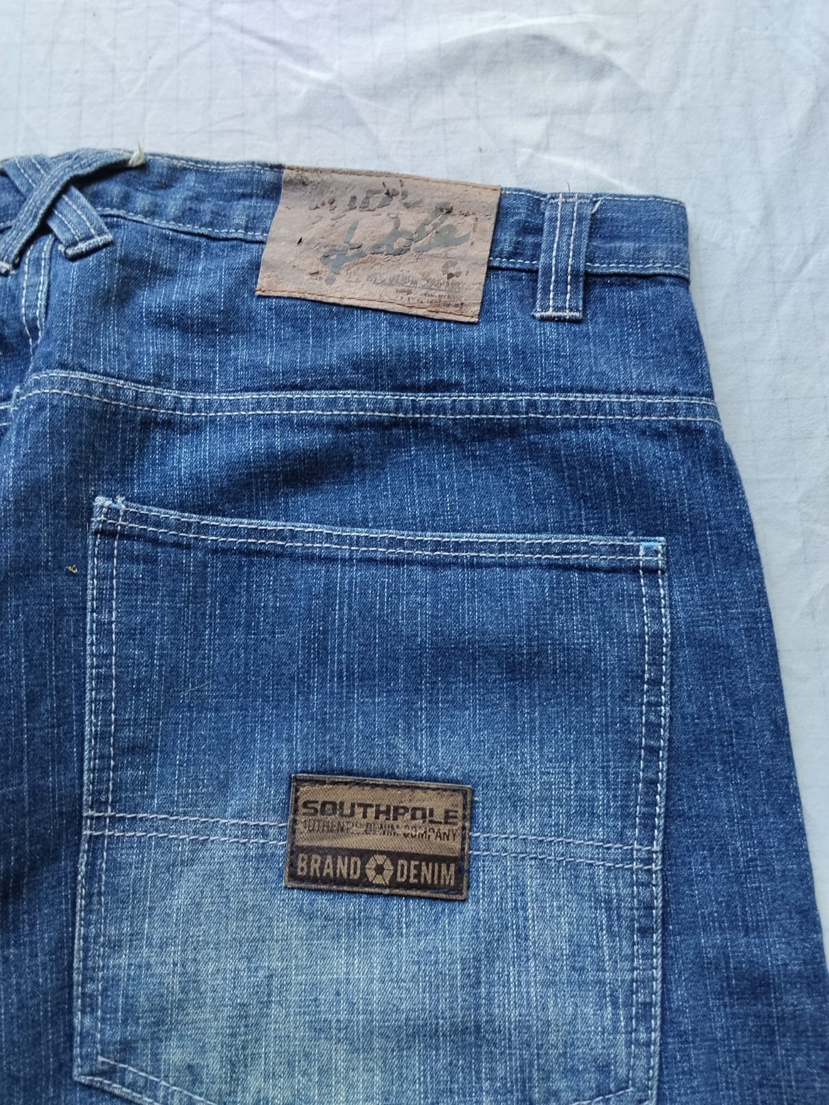 Southpole Carpenter W38 Jesse Pinkman Baggy Y2k Embroidered Jeans Skater