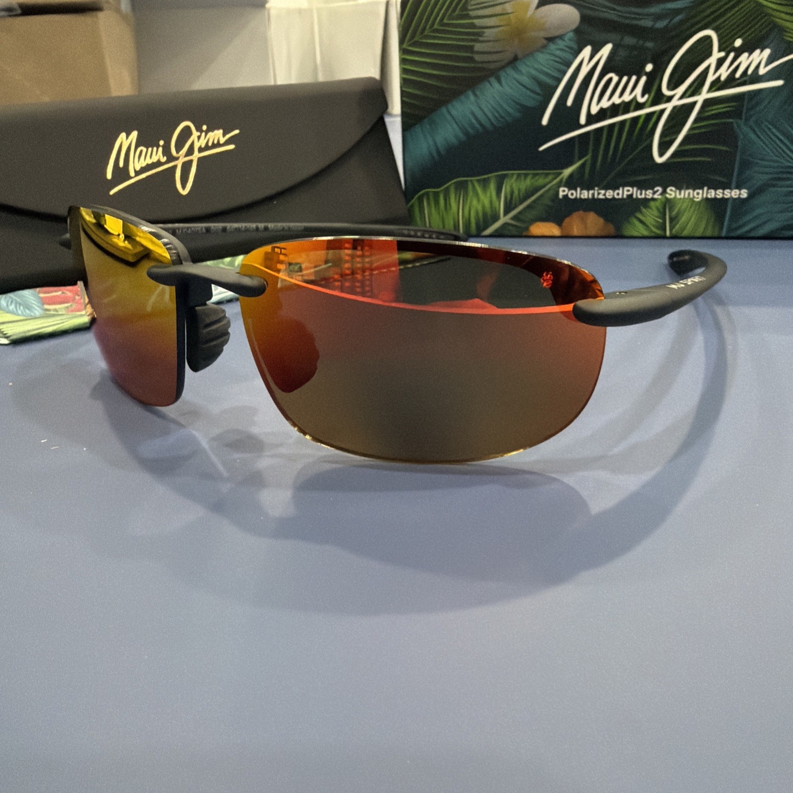 Maui Jim Men’s Hookipa 64mm Black Polarized Sunglasses MJ0407SA-002