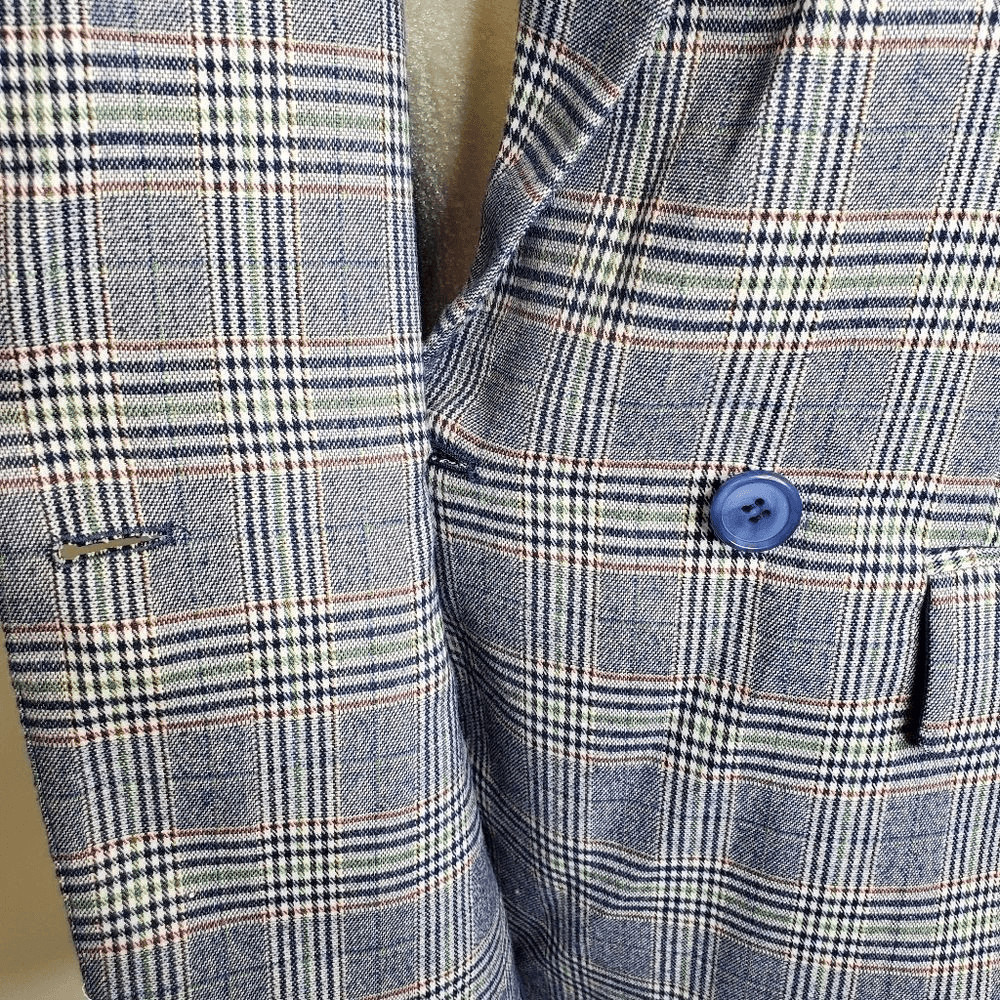 REBECCA MINKOFF boyfriend blazer Grace plaid oversized size 8