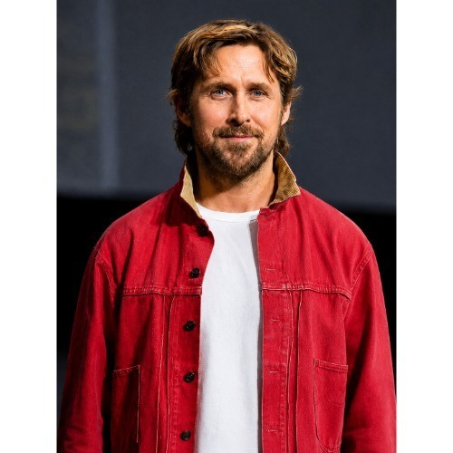 Men’s Ryan Gosling Comic-Con 2026 Red Cotton Jacket