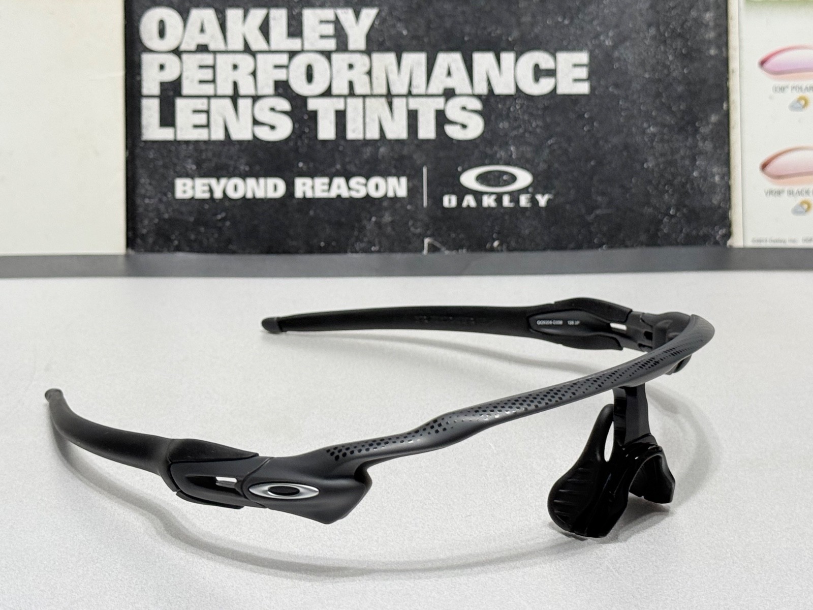 Oakley Radar EV Path High Resolution Carbon w/ Satin Silver Icons SKU# 9208-D338