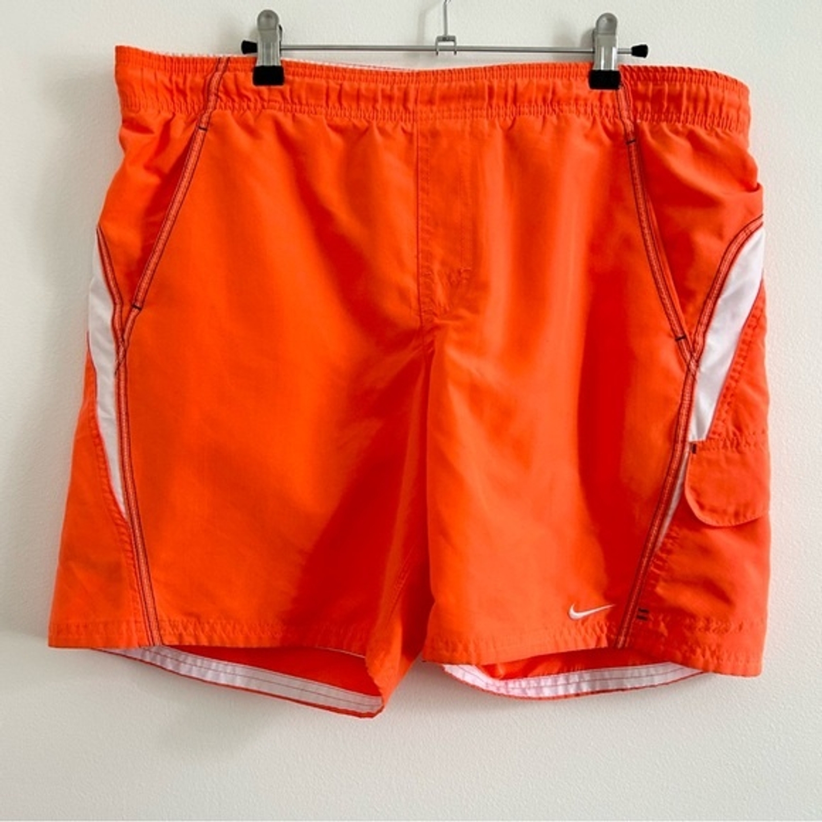 Nike Core Velocity Volley Shorts / Swim Trunks in Orange size Medium Cargo
