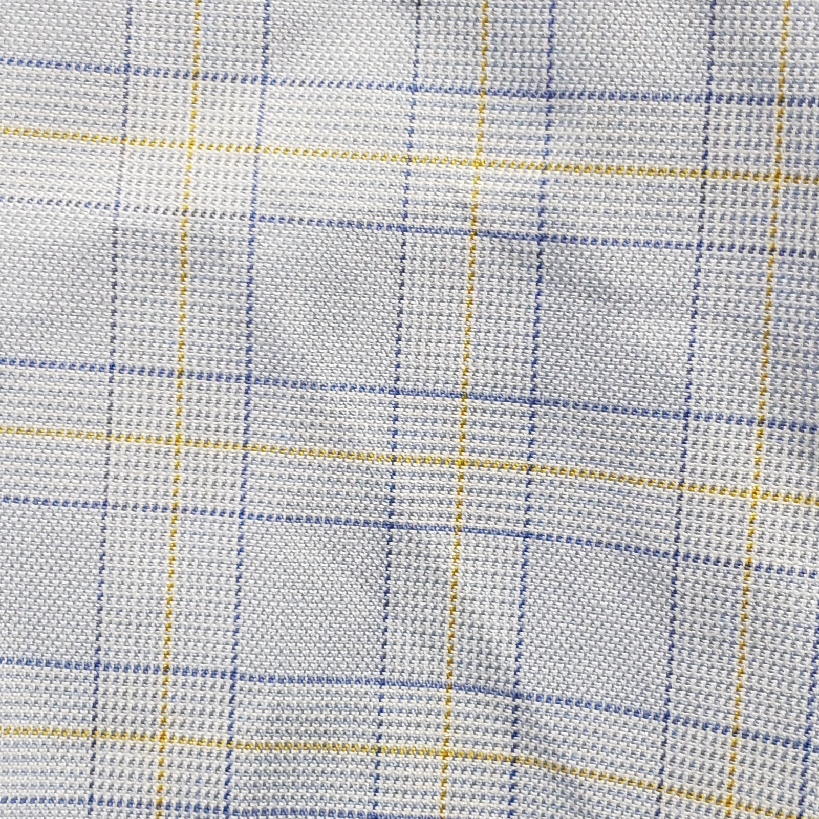 Brooks Bros Shirt Mens 16 33 Blue Check Work Office Cutaway USA Egyption Vtg Dad