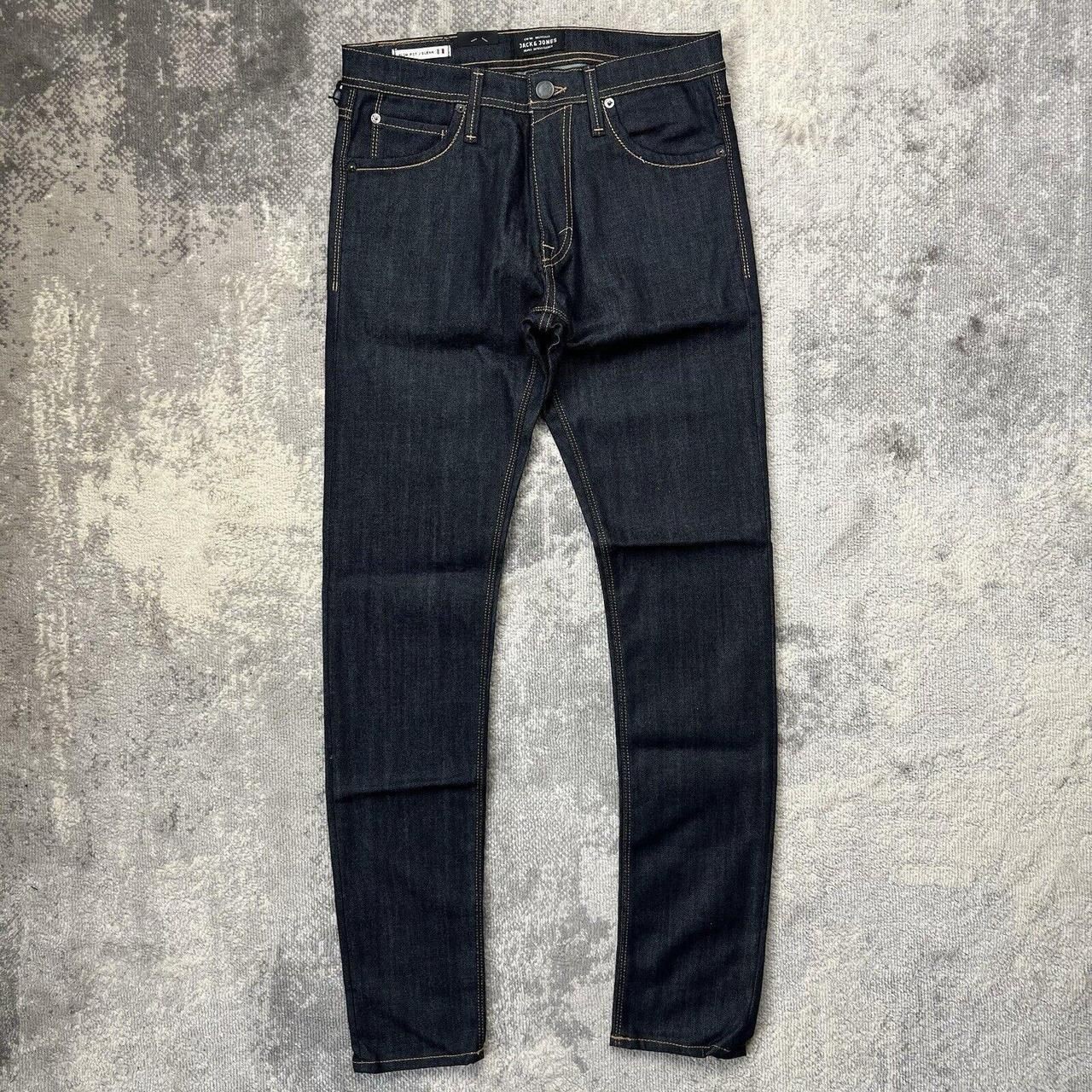 Jack & Jones GLENN Slim Fit Blue Denim Jeans Dark Denim W29 X L32 BNWT
