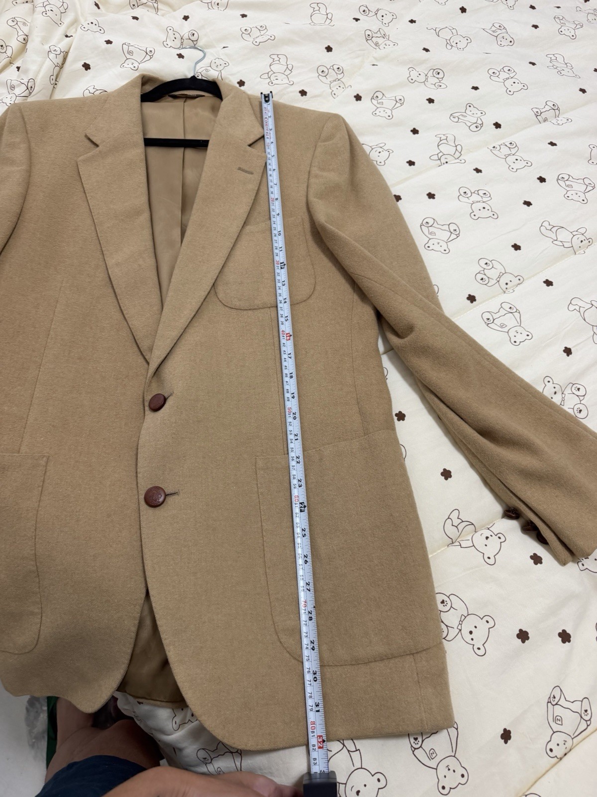 Vintage Camel Hair Blazer 100% Camel Hair Tailored Jacket Classic Luxury Beige
