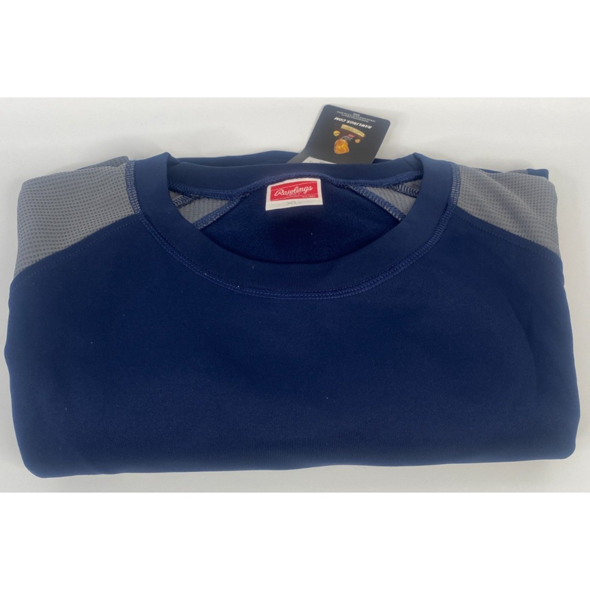 Rawlings Fleece Pullover Mens XL Navy Blue New UDFP4-N-91 Training Baseball Top