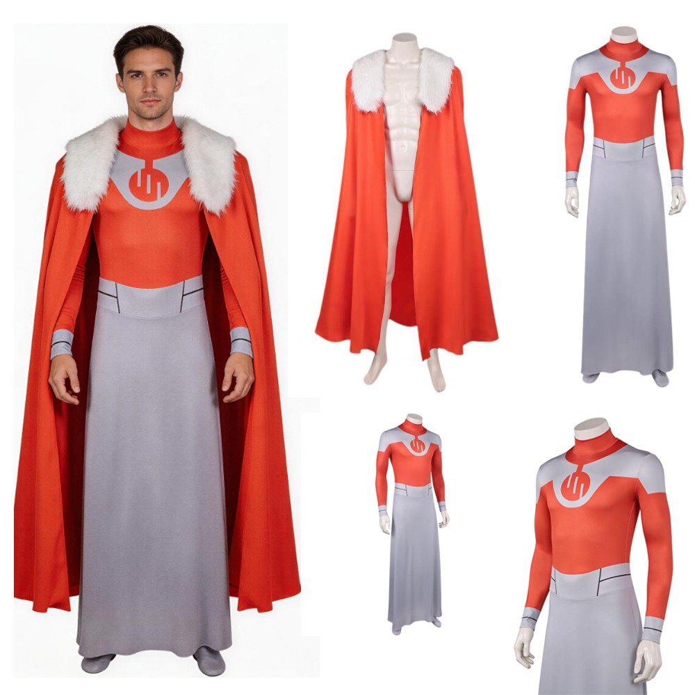 2026 Thragg Cosplay Jumpsuit+Cloak Uniform Fancy Dress Halloween Carnival Party