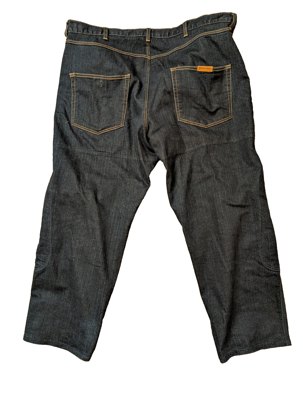 Men’s Draggin’ Motorcycle Kevlar Jeans 32×34 + knee armor