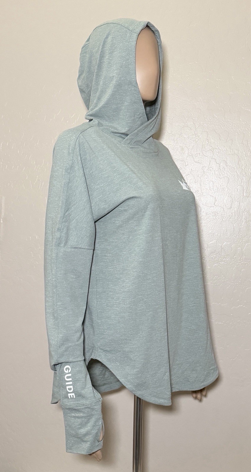 REI Co-op Womens Medium Sahara Shade Hoodie Sea Olive Green Hike Active Top