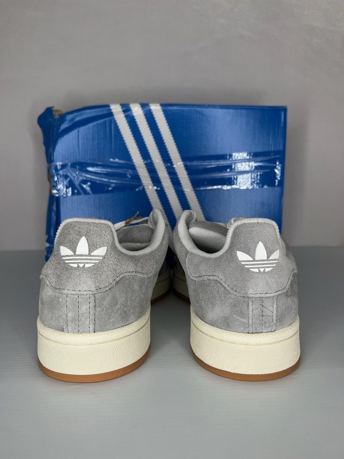 Adidas Campus 00s Men’s 6.5 Gray Suede Gum Sole Sneakers HQ8707 NEW