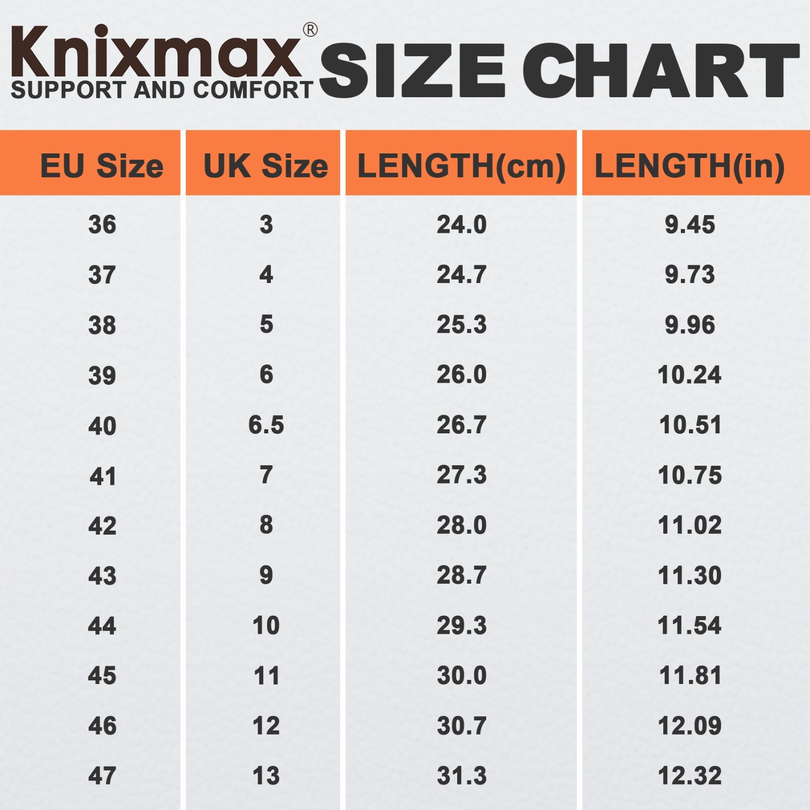 Knixmax Arch Support Leather Insoles Sport Shoe Inserts Cushioned Boot Innersole