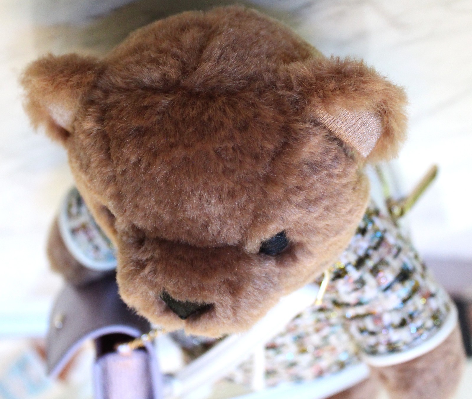 Kate Spade Oh What Fun 3D Teddy Bear Crossbody Purse Holiday Limited Edition