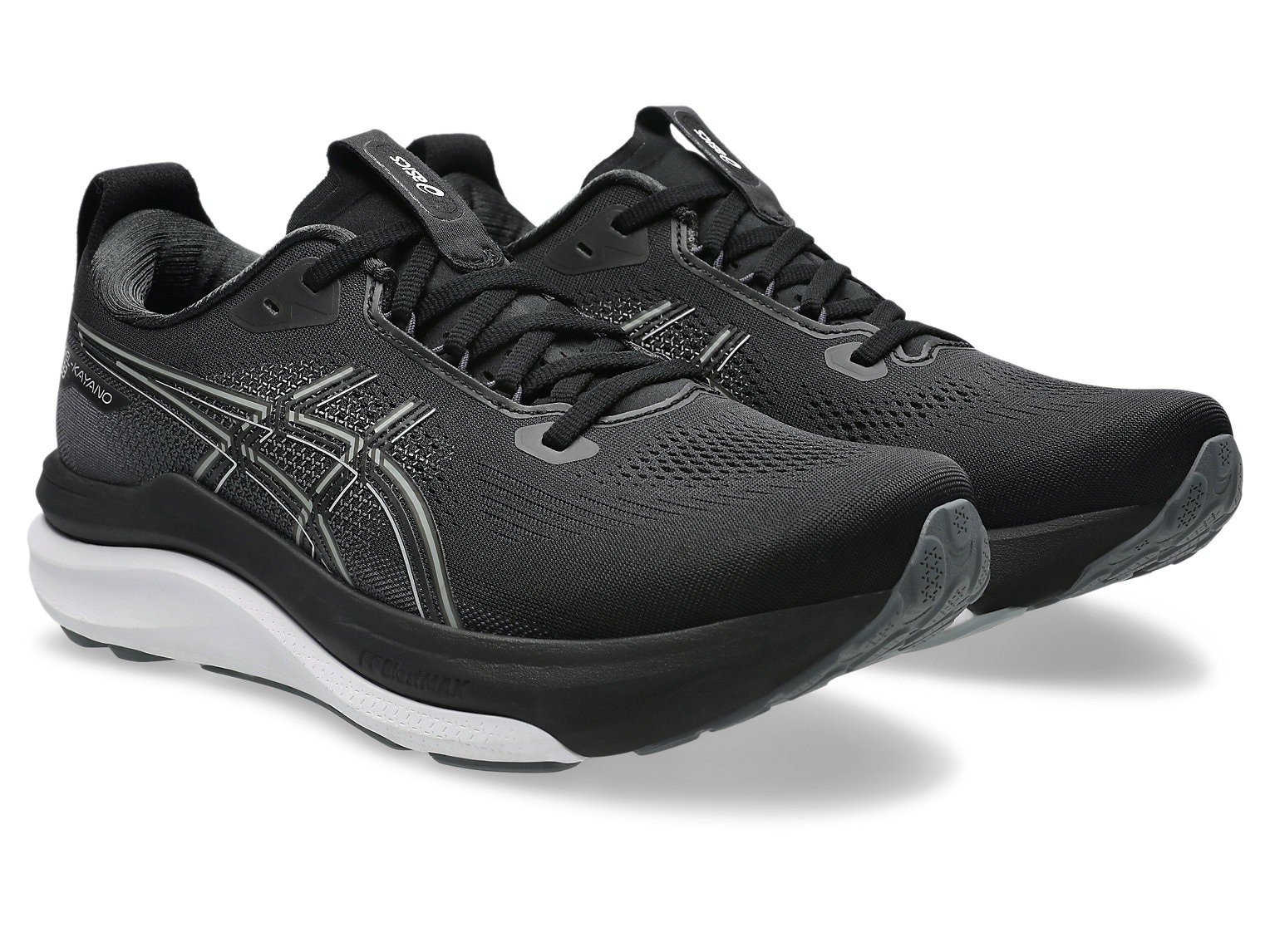 ASICS GEL-KAYANO 33 1011C167 002 Black White Running Shoes