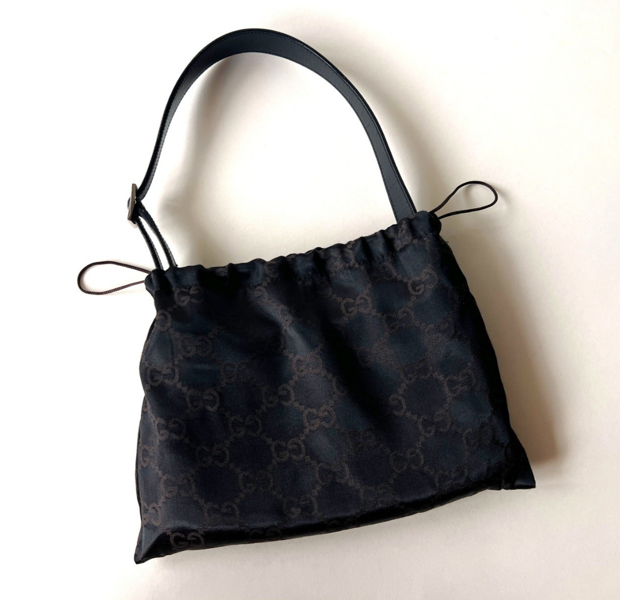 GUCCI by Tom Ford Black GG Monogram Mini Jackie Bag from early 2000s Authentic