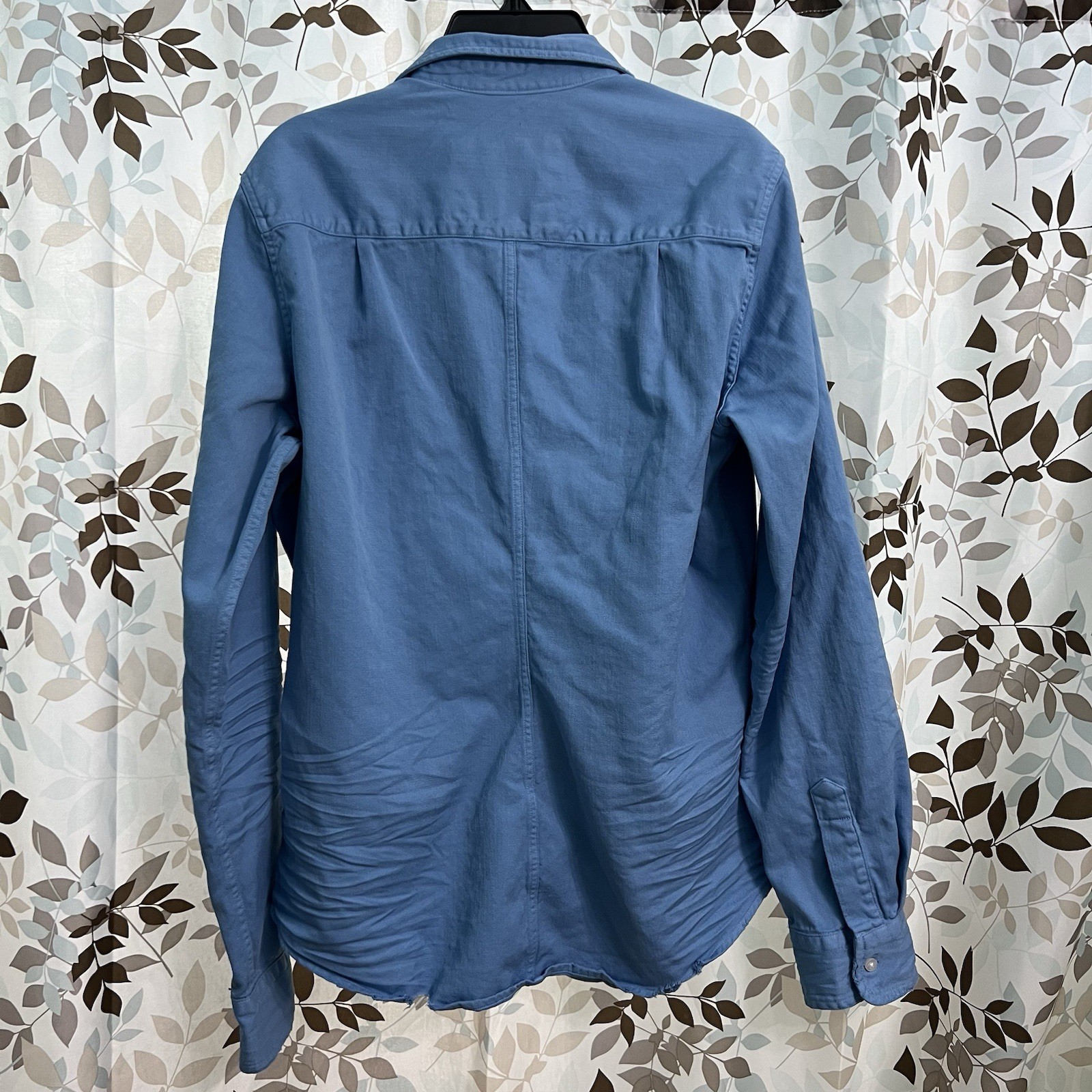 Frank & Eileen Blush Blue Barry Denim Long Sleeve Button Down Shirt Size Medium