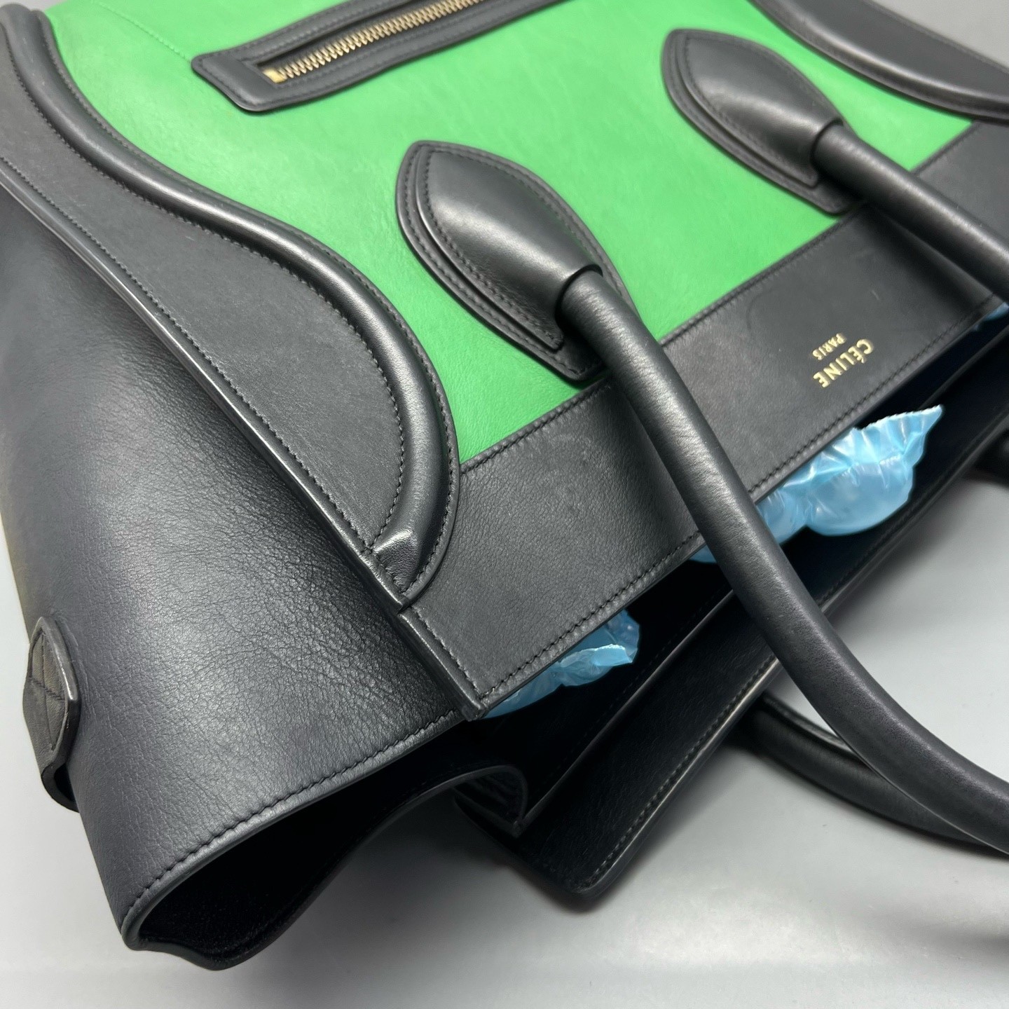 Celine Pre-Owned Authentic Satchel Colorblock 30*31*17cm Free Tracked Shipping