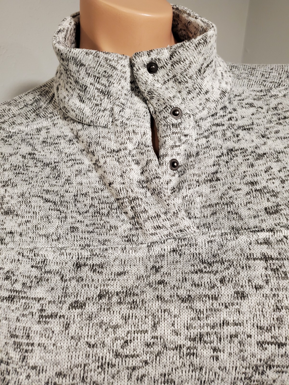 Women’s FREEDOM TRAIL BY KYODAN gray marbled thread pullover sweatshirt ~ EUC.