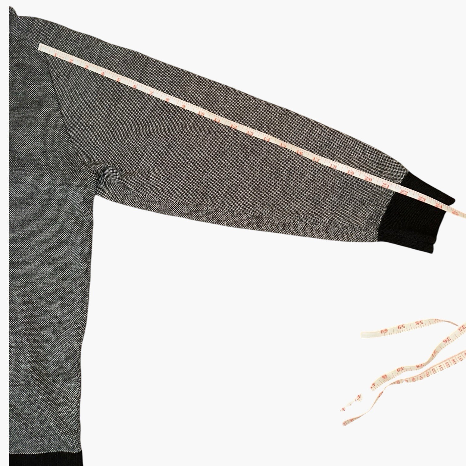 Daniel Cremieux Signature Quarter Zip Sweater Mens XL Gray Black Merino Wool
