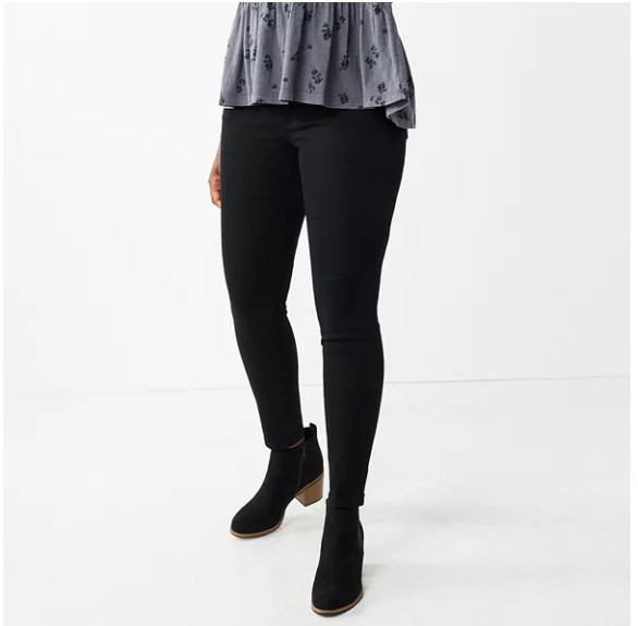 Sonoma Women’s Skinny Mid Rise The Everyday Jeans Size: 10R Color: Gray