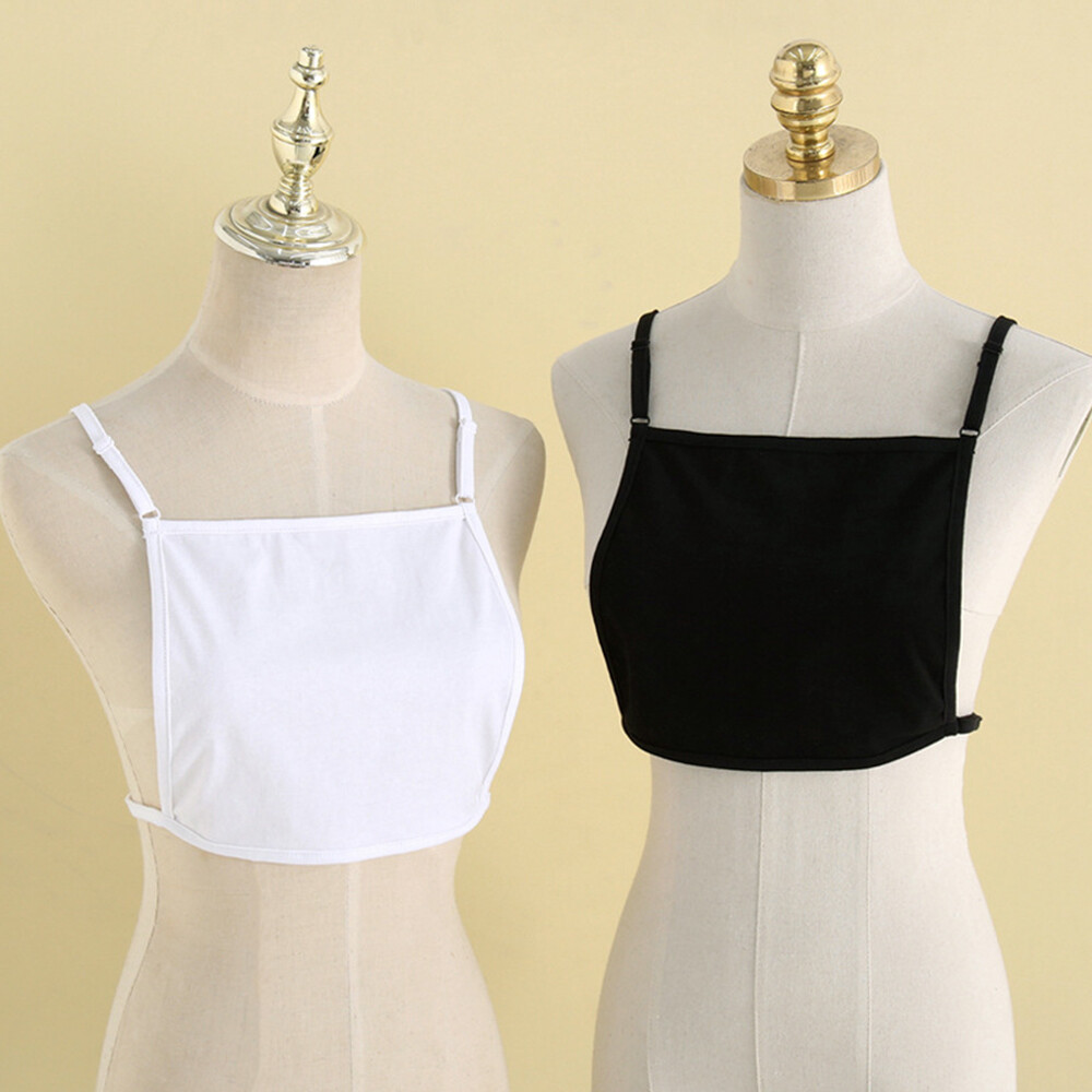 Mock Camisole Wrapped Chest Modesty Panel Vest Cleavage Cover Camisole Thin ~