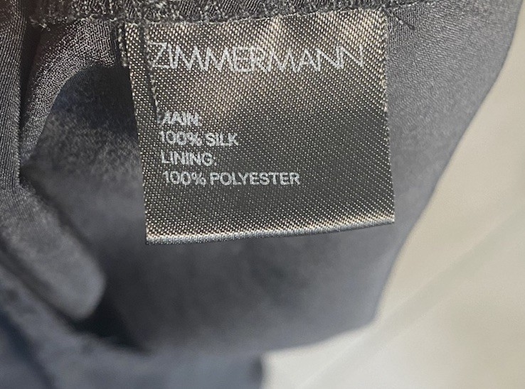 Zimmermann Dress Size 10 (1) 100% Silk Halterneck Black Evening Cocktail A-Line