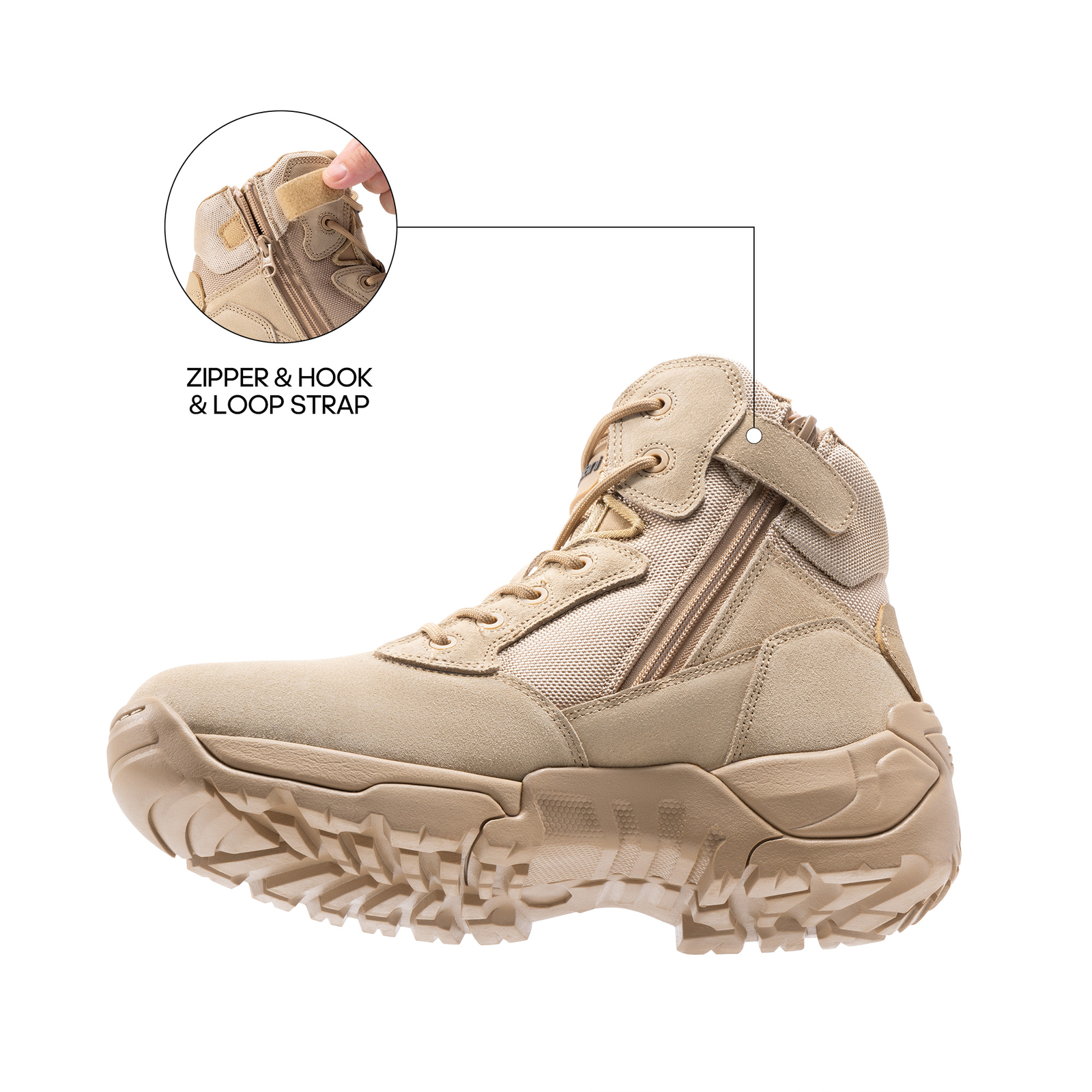 Men’s Military Tactical Outdoors Work Motorcycle Combats Shoes